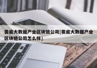 娄底大数据产业区块链公司[娄底大数据产业区块链公司怎么样]